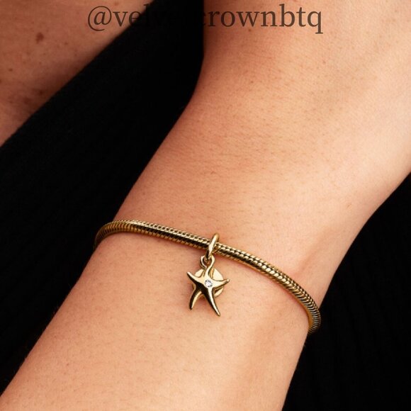 Pandora Starfish Double Dangle Charm - Picture 4 of 5